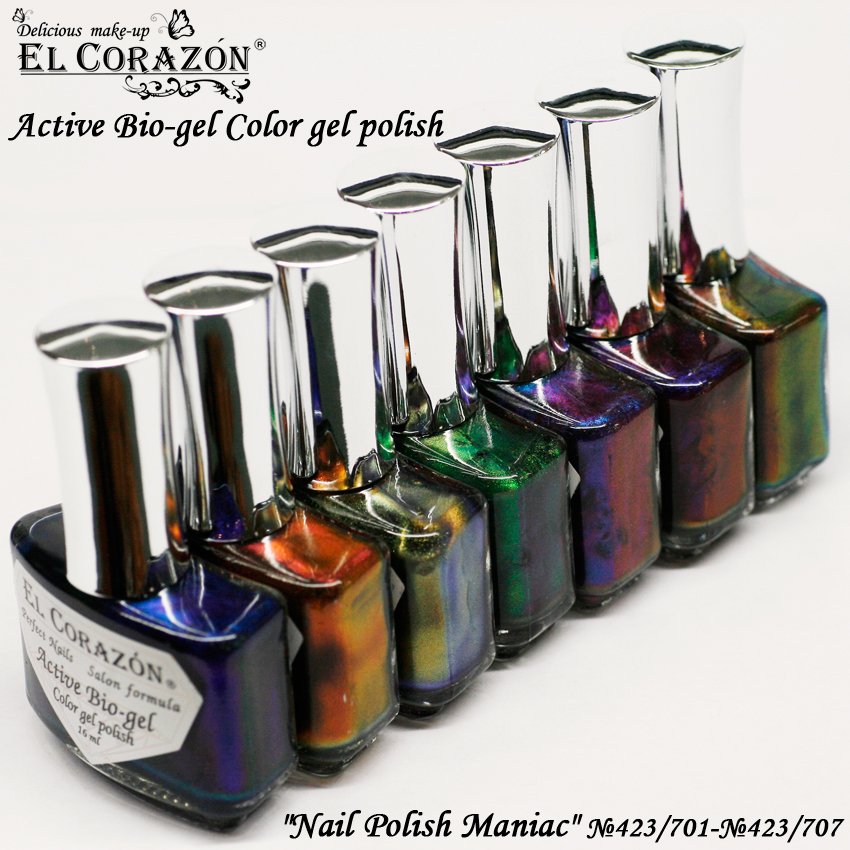 EL Corazon  Active Bio-gel Color gel polish Nail Polish Maniac 423 701 702 703 704 705 706 707,   , el corazon active bio-gel, el corazon 423, el corazon  ,    