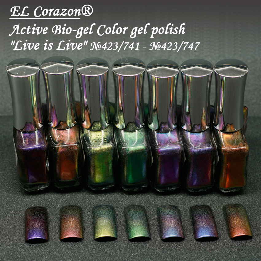 EL Corazon  Active Bio-gel Color gel polish Nail Live is Live 423 741 742 743 744 745 746 747,   , el corazon active bio-gel, el corazon 423, el corazon  ,    