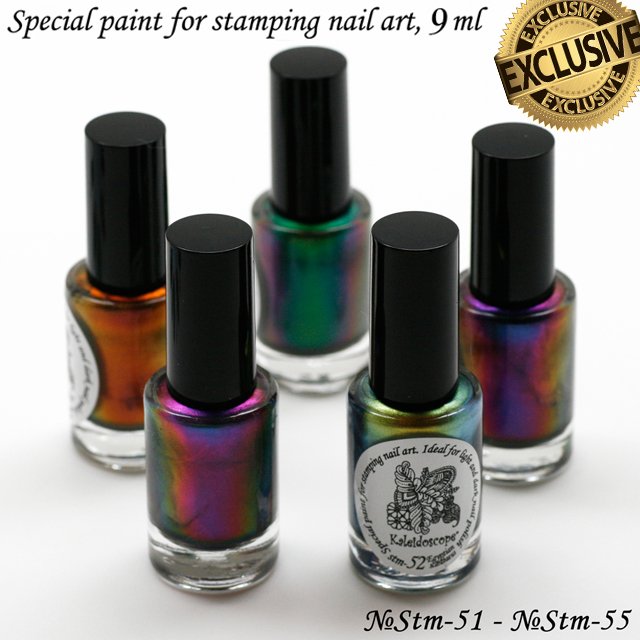 EL Corazon Kaleidoscope Special paint for stamping nail art Stm-51