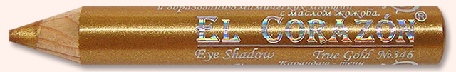 EL Corazon карандаш тени для глаз 346 True Gold, тени в карандаше золотого цвета